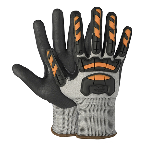 I2477 Wells Lamont A5 Impact Resistant Glove with  Nitrile Palm Grip
